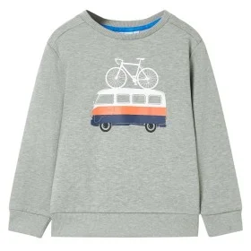 Sudadera para niños caqui claro mélange 128 de , Camisetas para niños - Ref: Foro24-12057, Precio: 10,97 €, Descuento: %