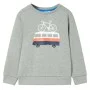 Sudadera para niños caqui claro mélange 128 de , Camisetas para niños - Ref: Foro24-12057, Precio: 10,97 €, Descuento: %