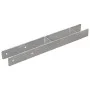 Fence anchors 6 pcs silver galvanized steel 7x6x60 cm by vidaXL, Spikes for anchoring in the ground - Ref: Foro24-145294, Pri...