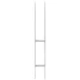 Fence anchors 6 pcs silver galvanized steel 7x6x60 cm by vidaXL, Spikes for anchoring in the ground - Ref: Foro24-145294, Pri...