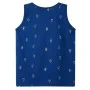 Camiseta sin mangas de niños azul oscuro 116 de , Camisetas para niños - Ref: Foro24-12351, Precio: 7,87 €, Descuento: %