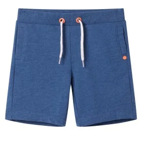 Pantalones cortos de niños con cordón azul oscuro mélange 116 de , Pantalones de niños - Ref: Foro24-12366, Precio: 9,44 €, D...