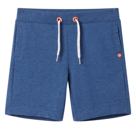Pantalones cortos de niños con cordón azul oscuro mélange 116 de , Pantalones de niños - Ref: Foro24-12366, Precio: 9,44 €, D...
