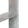 Fence anchors 6 pcs silver galvanized steel 7x6x60 cm by vidaXL, Spikes for anchoring in the ground - Ref: Foro24-145294, Pri...