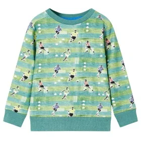 Sudadera para niños verde claro melange 128 de , Camisetas para niños - Ref: Foro24-12462, Precio: 12,37 €, Descuento: %