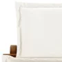 Tumbona con cojín madera maciza de acacia color crema de vidaXL, Tumbonas - Ref: Foro24-46652, Precio: 162,65 €, Descuento: %