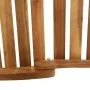 Tumbona con cojín madera maciza de acacia color crema de vidaXL, Tumbonas - Ref: Foro24-46652, Precio: 162,65 €, Descuento: %