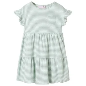 Vestido infantil de mangas con volantes verde menta 116 de , Vestidos de niños - Ref: Foro24-11511, Precio: 10,19 €, Descuent...