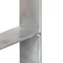 Fence anchors 6 pcs silver galvanized steel 10x6x60 cm by vidaXL, Spikes for anchoring in the ground - Ref: Foro24-145303, Pr...