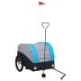 Remolque para bicicleta hierro negro y azul 45 kg de , Remolques para bicicletas - Ref: Foro24-94156, Precio: 97,05 €, Descue...