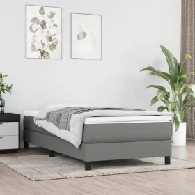 Colchón de muelles ensacados tela gris oscuro 120x190x20 cm de , Colchones - Ref: Foro24-4007142, Precio: 226,68 €, Descuento: %