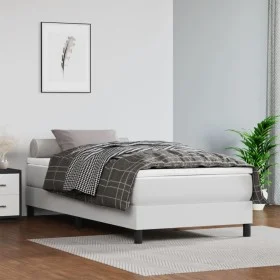 Colchón muelles ensacados cuero sintético blanco 120x190x20 cm de , Colchones - Ref: Foro24-4007149, Precio: 239,11 €, Descue...