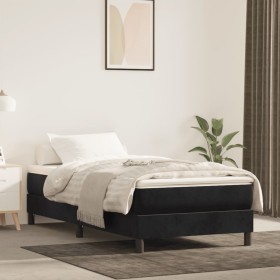 Colchón de muelles ensacados terciopelo negro 120x190x20 cm de , Colchones - Ref: Foro24-4007156, Precio: 217,81 €, Descuento: %