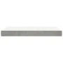 Colchón muelles ensacados terciopelo gris claro 120x190x20 cm de , Colchones - Ref: Foro24-4007154, Precio: 199,87 €, Descuen...