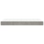 Colchón muelles ensacados terciopelo gris claro 120x190x20 cm de , Colchones - Ref: Foro24-4007154, Precio: 204,43 €, Descuen...