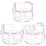 Set sofás jardín 5 pzas con cojines madera maciza pino blanco de , Conjuntos de jardín - Ref: Foro24-3217001, Precio: 640,04 ...