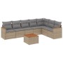 Juego de sofás de jardín con cojines beige 8 pzas ratán PE de , Conjuntos de jardín - Ref: Foro24-3258440, Precio: 514,35 €, ...