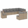 Juego de sofás jardín con cojines beige 10 pzas ratán sintético de , Conjuntos de jardín - Ref: Foro24-3258475, Precio: 624,8...