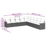 Set de sofás de jardín 9 pzas con cojines ratán sintético beige de , Conjuntos de jardín - Ref: Foro24-3258461, Precio: 563,4...