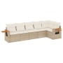 Juego de sofás jardín con cojines 6 pzas ratán sintético beige de , Conjuntos de jardín - Ref: Foro24-3259230, Precio: 474,28...