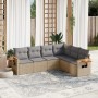 Juego de sofás jardín con cojines 6 pzas ratán sintético beige de , Conjuntos de jardín - Ref: Foro24-3259245, Precio: 429,56...