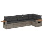Set de muebles de jardín 6 pzas y cojines ratán sintético gris de , Conjuntos de jardín - Ref: Foro24-3259232, Precio: 405,14...
