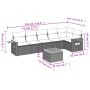 Set de sofás de jardín 7 piezas con cojines ratán PE gris de , Conjuntos de jardín - Ref: Foro24-3259239, Precio: 439,70 €, D...