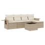 Juego de sofás jardín con cojines 6 pzas ratán sintético beige de , Conjuntos de jardín - Ref: Foro24-3252435, Precio: 440,72...