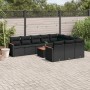 Set de sofás de jardín 11 pzas y cojines ratán sintético negro de , Conjuntos de jardín - Ref: Foro24-3258744, Precio: 675,58...