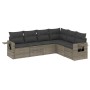 Set de muebles de jardín 6 pzas y cojines ratán sintético gris de , Conjuntos de jardín - Ref: Foro24-3252547, Precio: 401,12...