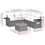 Set de muebles de jardín 6 pzas y cojines ratán sintético gris de , Conjuntos de jardín - Ref: Foro24-3256893, Precio: 382,08...