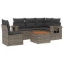 Set de muebles de jardín 6 pzas y cojines ratán sintético gris de , Conjuntos de jardín - Ref: Foro24-3256900, Precio: 382,08...