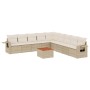 Juego de sofás jardín con cojines beige 10 pzas ratán sintético de , Conjuntos de jardín - Ref: Foro24-3256940, Precio: 639,3...
