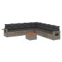 Set de sofás de jardín 10 pzas con cojines ratán sintético gris de , Conjuntos de jardín - Ref: Foro24-3256942, Precio: 607,0...