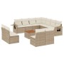 Set de sofás de jardín 12 pzas y cojines ratán sintético marrón de , Conjuntos de jardín - Ref: Foro24-3256954, Precio: 817,3...