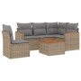 Juego de sofás jardín con cojines 6 pzas ratán sintético beige de , Conjuntos de jardín - Ref: Foro24-3258384, Precio: 393,76...