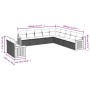 Set de sofás de jardín 11 pzas y cojines ratán sintético gris de , Conjuntos de jardín - Ref: Foro24-3260212, Precio: 773,17 ...