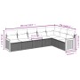 Set de sofás de jardín 7 piezas con cojines ratán PE gris de , Conjuntos de jardín - Ref: Foro24-3260114, Precio: 448,05 €, D...