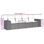 Set de sofás de jardín 4 pzas y cojines ratán sintético gris de , Conjuntos de jardín - Ref: Foro24-3254617, Precio: 277,96 €...