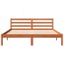 Estructura de cama madera maciza pino marrón cera 160x200 cm de , Camas y somieres - Ref: Foro24-844147, Precio: 104,35 €, De...