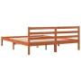 Estructura de cama madera maciza pino marrón cera 160x200 cm de , Camas y somieres - Ref: Foro24-844147, Precio: 104,35 €, De...
