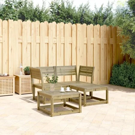 Juego de sofás de jardín 3 piezas madera de pino impregnada de , Conjuntos de jardín - Ref: Foro24-3216989, Precio: 241,90 €,...