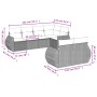 Set de sofás de jardín 7 piezas con cojines ratán PE gris de , Sofás modulares de exterior - Ref: Foro24-3221609, Precio: 505...