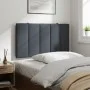 Dark gray velvet padded headboard 80 cm by , Headboards and footboards - Ref: Foro24-374644, Price: 37,13 €, Discount: %