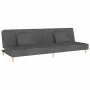 Sofá cama de 2 plazas con dos almohadas tela gris oscuro de , Sofás - Ref: Foro24-375888, Precio: 253,40 €, Descuento: %