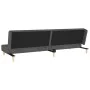 Sofá cama de 2 plazas con dos almohadas tela gris oscuro de , Sofás - Ref: Foro24-375888, Precio: 253,40 €, Descuento: %