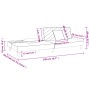 Sofá cama de 2 plazas con dos almohadas tela gris oscuro de , Sofás - Ref: Foro24-375888, Precio: 254,91 €, Descuento: %