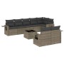 Set de muebles de jardín 9 pzas y cojines ratán sintético gris de , Conjuntos de jardín - Ref: Foro24-3252767, Precio: 628,32...