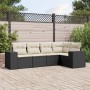 Set de muebles de jardín 5 pzas y cojines ratán sintético negro de , Conjuntos de jardín - Ref: Foro24-3254863, Precio: 337,8...
