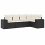 Set de muebles de jardín 5 pzas y cojines ratán sintético negro de , Conjuntos de jardín - Ref: Foro24-3254863, Precio: 337,8...